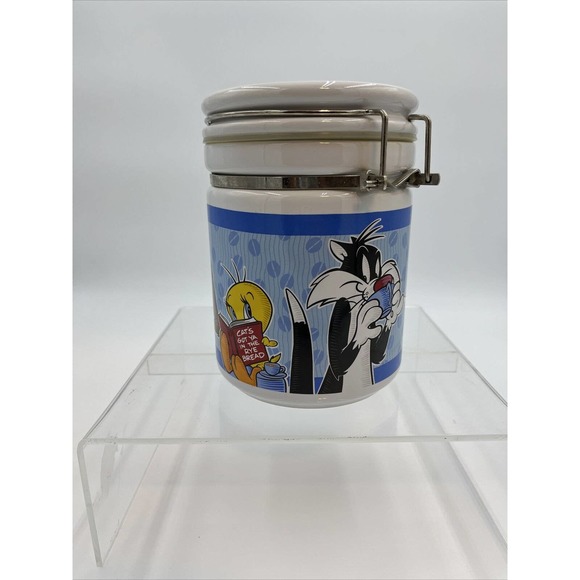 Warner Bros Looney Tunes Ceramic Bowl ‘94 amd Jar ‘97 - Picture 9 of 12